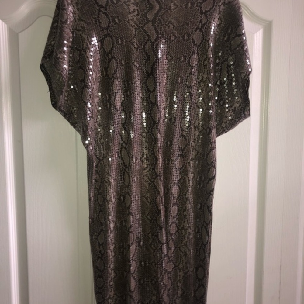 Michael KORS Snake Sequin Dress Small - Picture 8 of 11